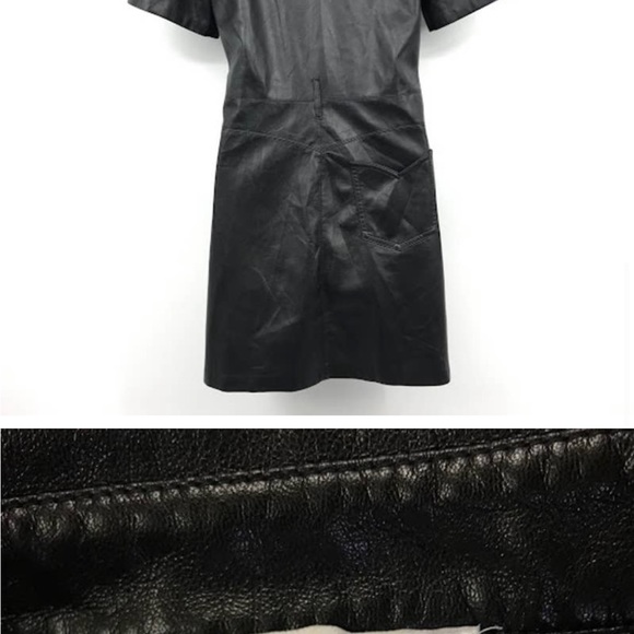 Nanushka Black Button Up Mini Dress - Picture 4 of 8